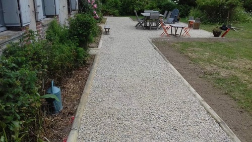 Création d'allée et de terrasse à Honfleur