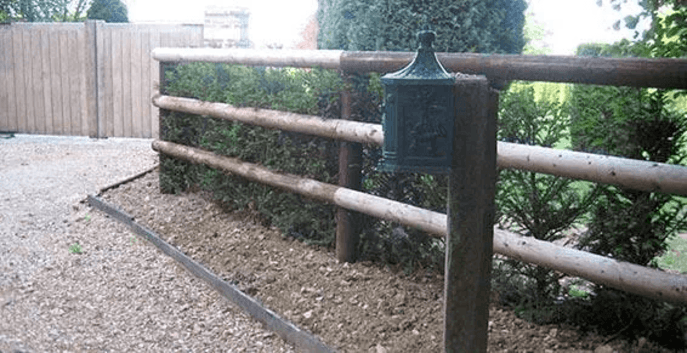 Clôture en bois à Deauville