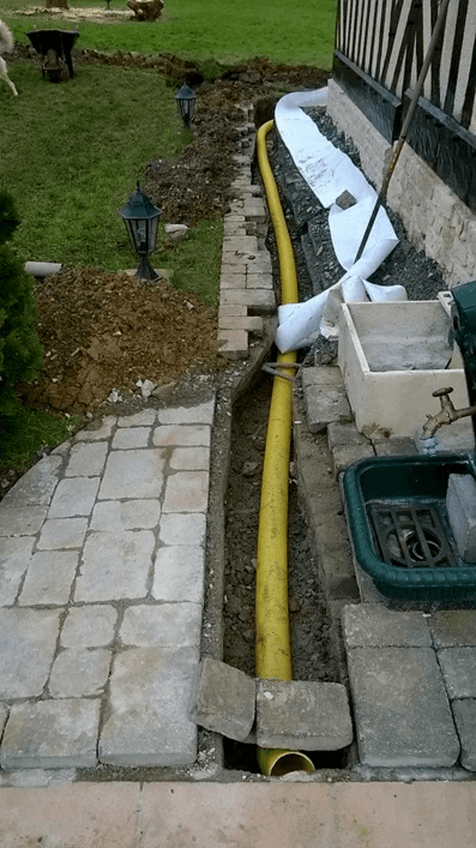 Pose de drainage à Deauville
