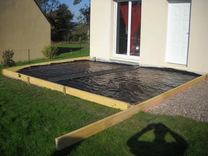 Préparation de dalle en béton à Deauville