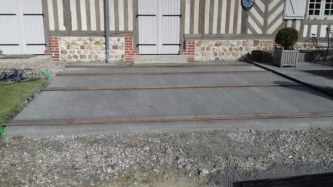 Préparation terrasse en bois à Lisieux