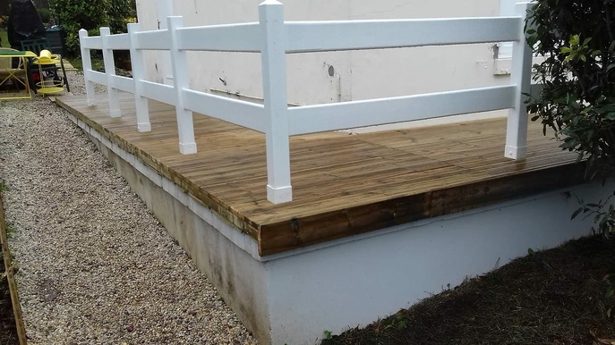 Réfection d'une terrasse à Beuzeville - Après